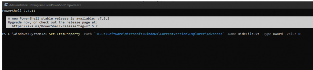 2025 08 31 15 06 37 Administrator C Program Files PowerShell 7 pwsh.exe