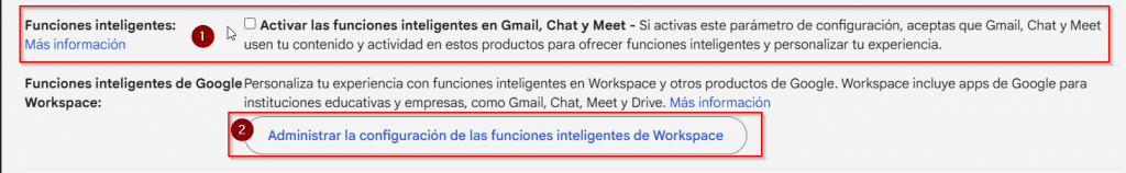 Configuracion Gmail