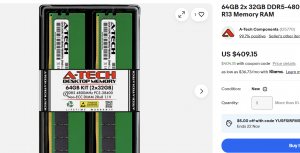 precios altos memoria RAM