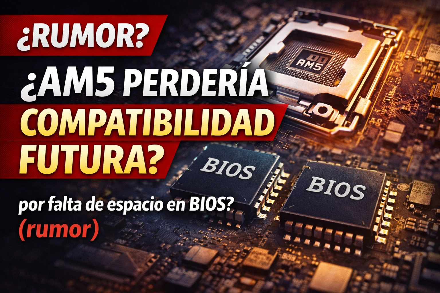 Rumor sobre posible pérdida de compatibilidad futura en AM5 por limitaciones de BIOS