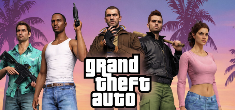 Imagen promocional de Grand Theft Auto 6 utilizada en el artículo sobre la decisión de no usar IA generativa y el retraso hasta noviembre de 2026