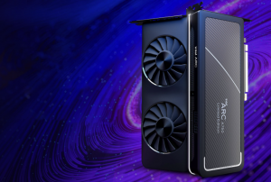 Intel Arc A750 Limited Edition con diseño de doble ventilador, utilizada como referencia visual para el análisis de la posible cancelación de la Arc B770 en 2026